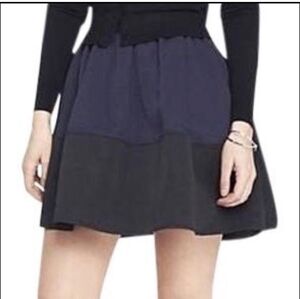 Express Womens Two Tone Blue and Black Mini Skirt EUC Size 8